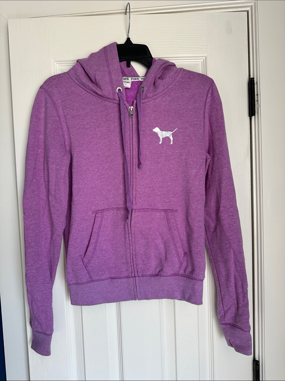 PINK Lilac Zip-Up Jacket-Small